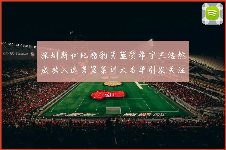 深圳新世纪猎豹男篮贺希宁王浩然成功入选男篮集训大名单引发关注